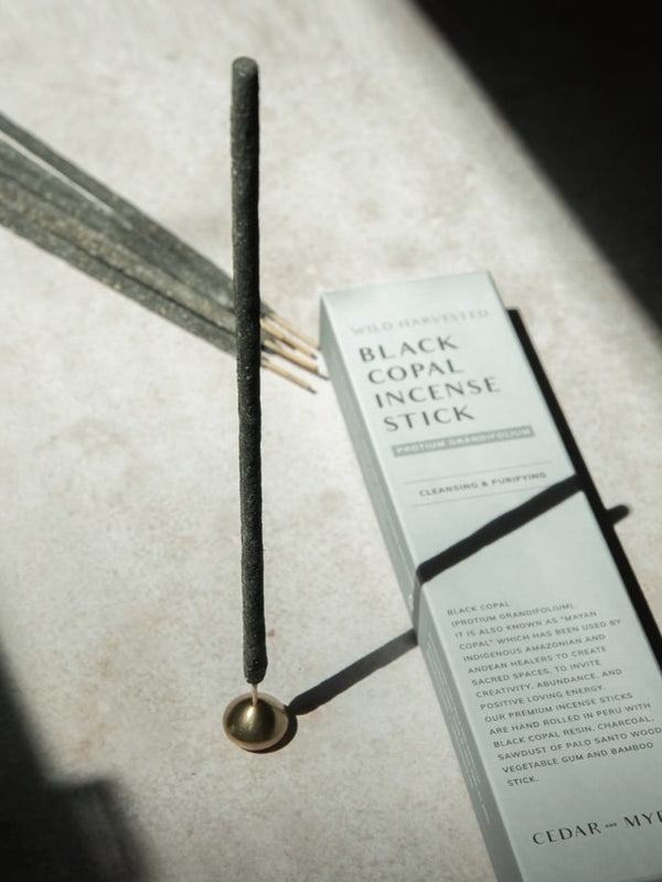 Hand Rolled Incense Sticks {Black Copal}