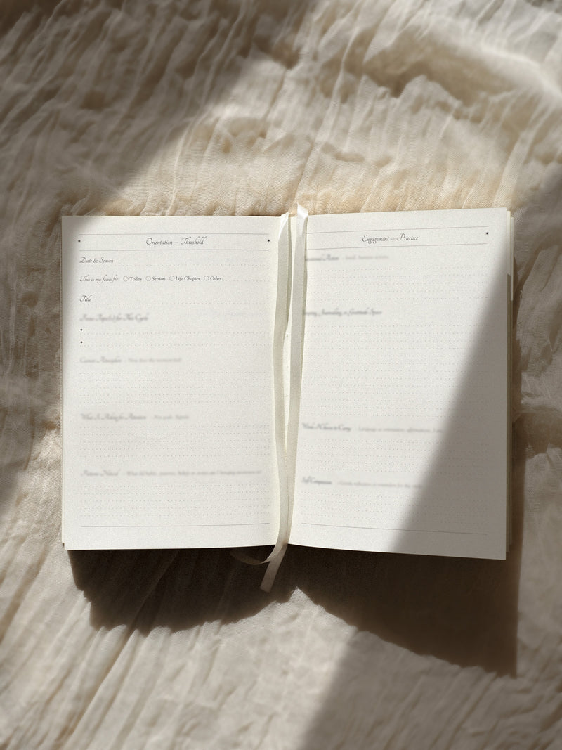 Inner Focus Ritual Journal© • Beige Linen {ED III}