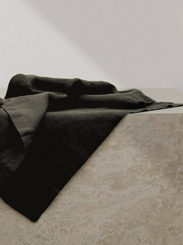 Tarot Cloth • Stonewashed Linen in Black