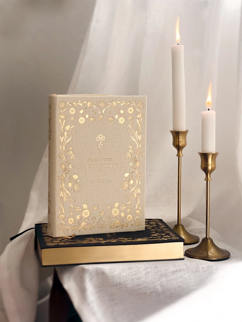 Inner Focus Linen Ritual Journal© • Beige {ED II}