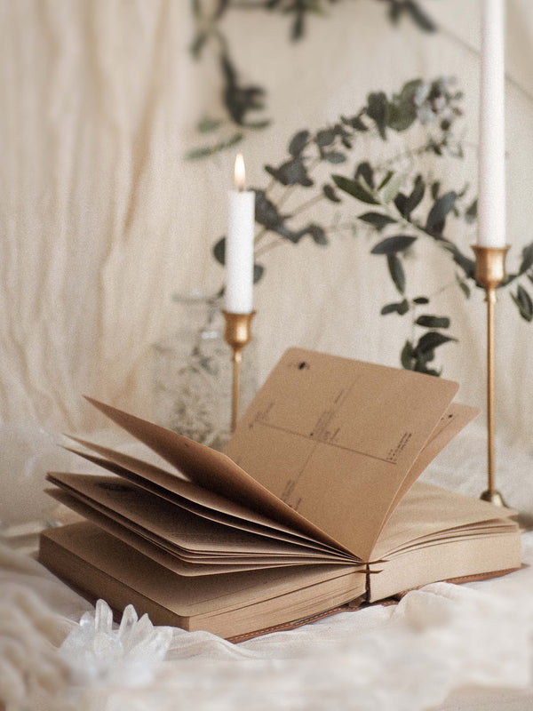 2026 Celestial Journal© – Seasonal & Astrological Almanac • Brown {Vegan Leather}