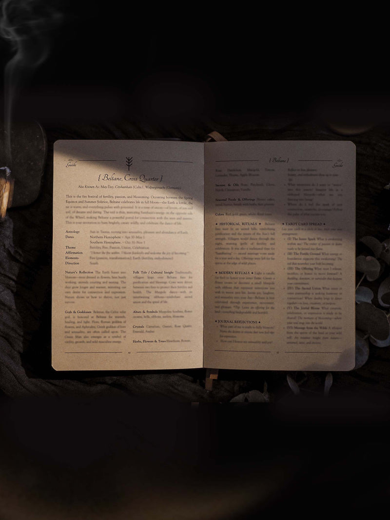 2026 Celestial Journal© – Seasonal & Astrological Almanac • Black {Vegan Leather}