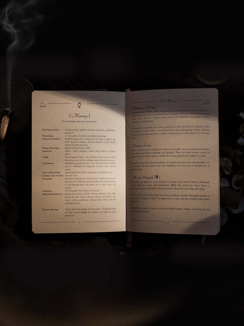 2026 Celestial Journal© – Seasonal & Astrological Almanac • Black {Vegan Leather}