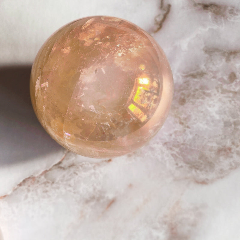 Angel Aura Rose Quartz Sphere