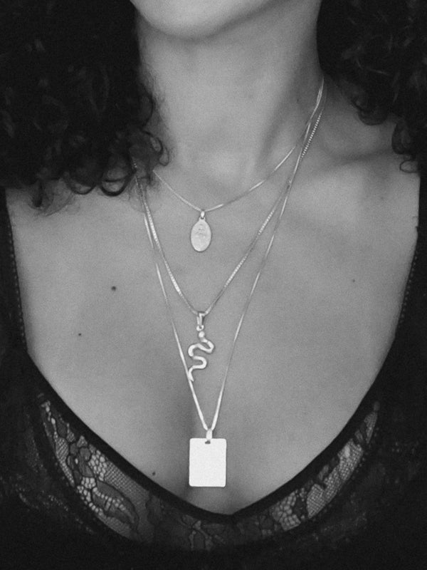 Thin Vintage Square Chain • 16+2" {Gold}