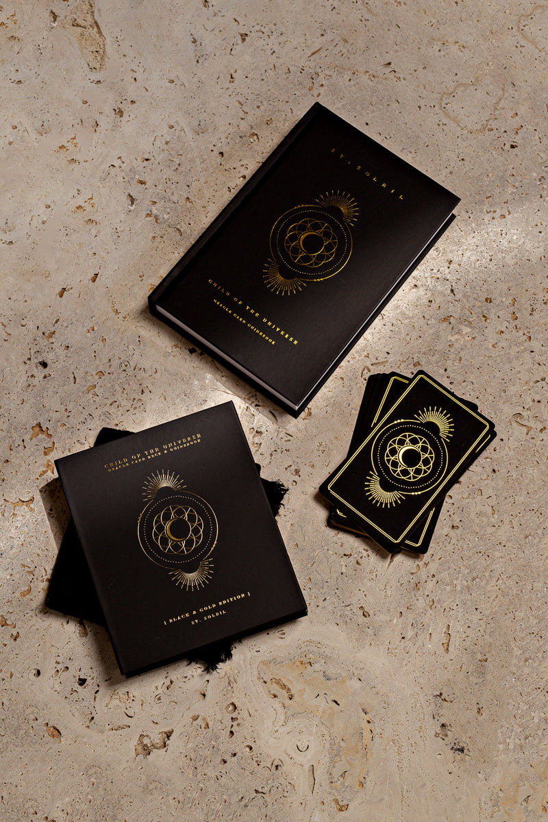 'Child Of The Universe' Black & Gold Edition • Oracle Deck & Book