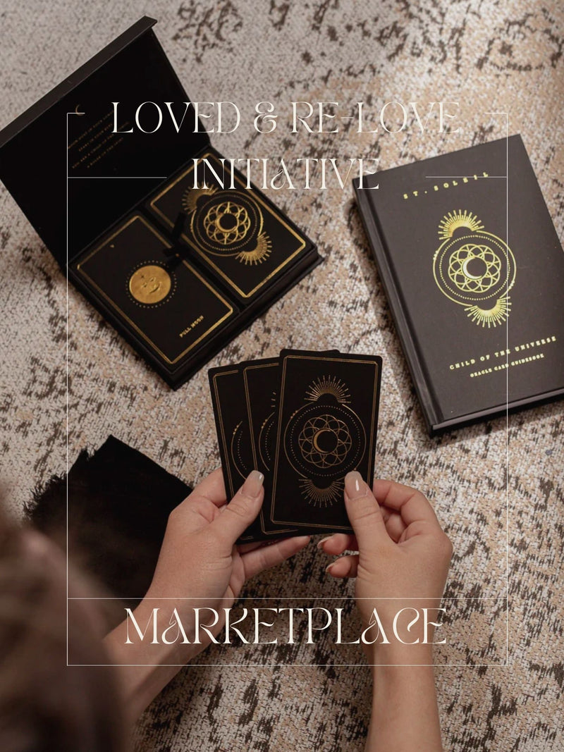 ⌂ Child Of The Universe Oracle Deck, in Black • Loved & Re-Loved Initiative