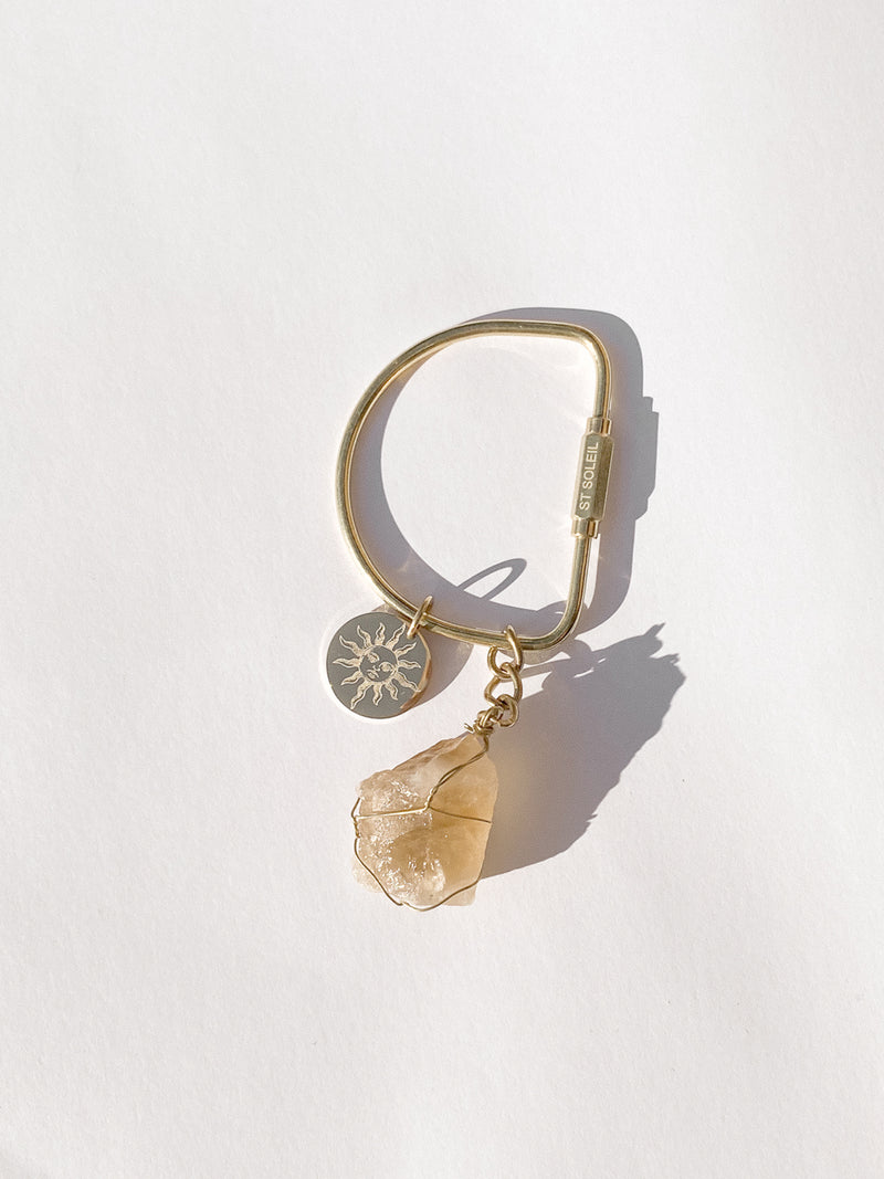 St Soleil • Lifestyle Charm / Keyring {Citrine}